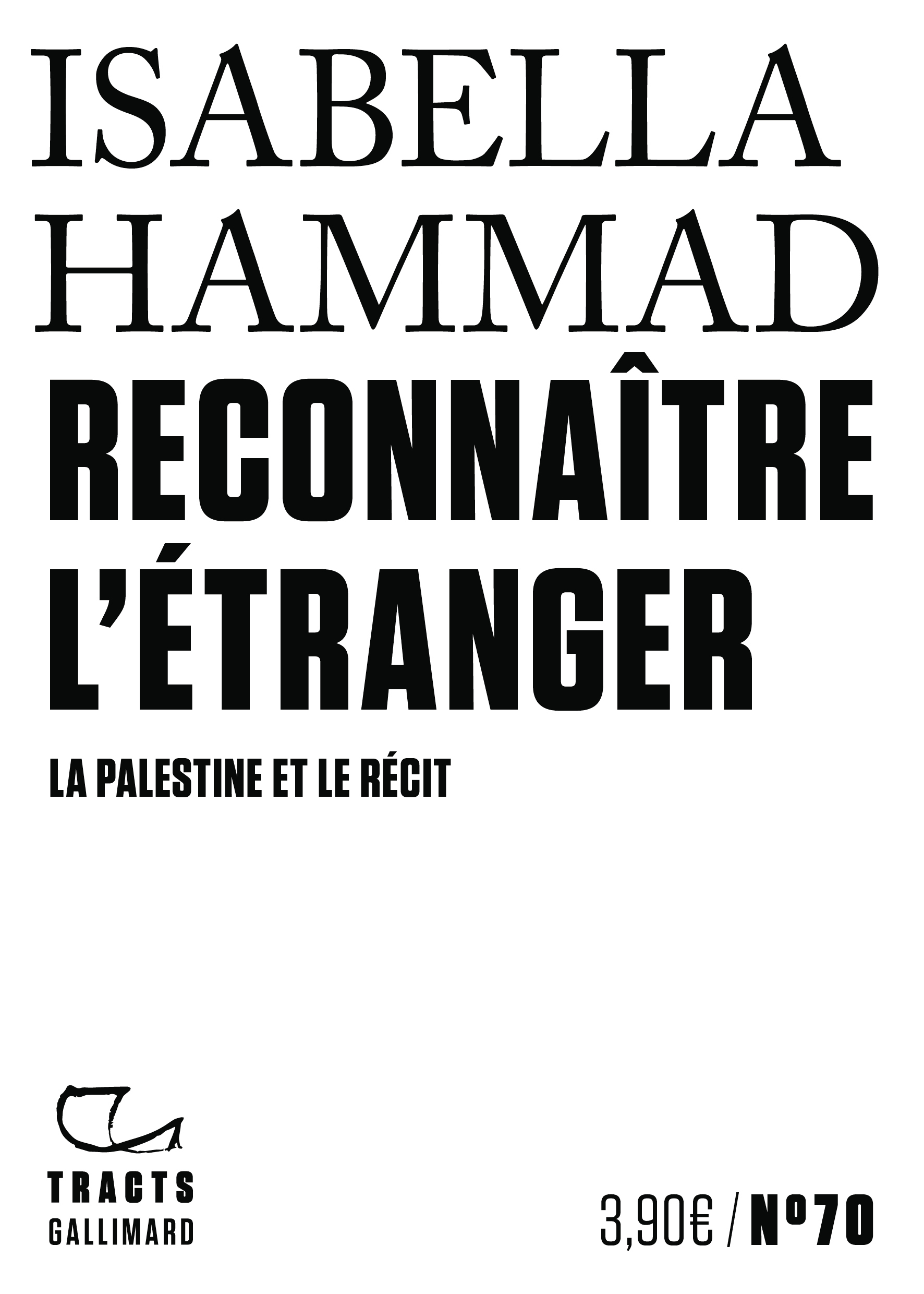 Reconnaître l'étranger, La Palestine et le récit (9782073107596-front-cover)