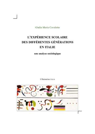 L'expérience scolaire des différentes générations en Italie, Une analyse sociologique (9782336000466-front-cover)