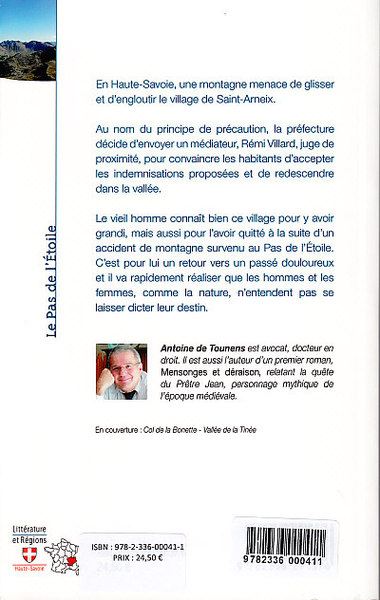 Le Pas de l'Étoile, Roman (9782336000411-back-cover)