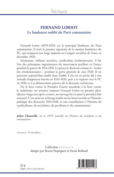 Fernand Loriot, Le fondateur oublié du Parti communiste (9782336001197-back-cover)