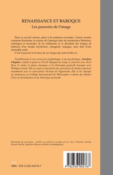 Renaissance et baroque (Tome 2), Les pouvoirs de l'image (9782336002767-back-cover)
