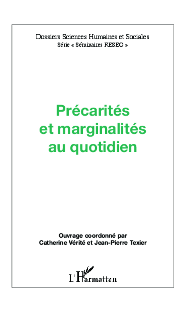 Précarités et marginalités au quotidien (9782336009216-front-cover)