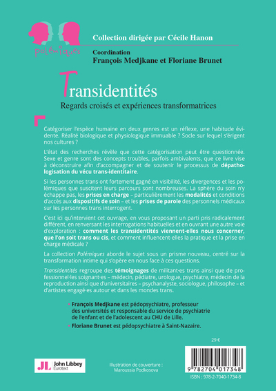 Transidentités, Regards croisés et expériences transformatrices (9782704017348-back-cover)