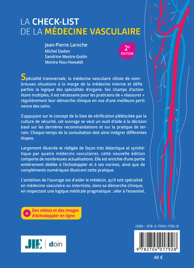 La check-list de la médecine vasculaire (2e édition) (9782704017928-back-cover)