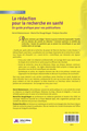 La rédaction pour la recherche en santé, Un guide pratique pour vos publications (9782704017300-back-cover)