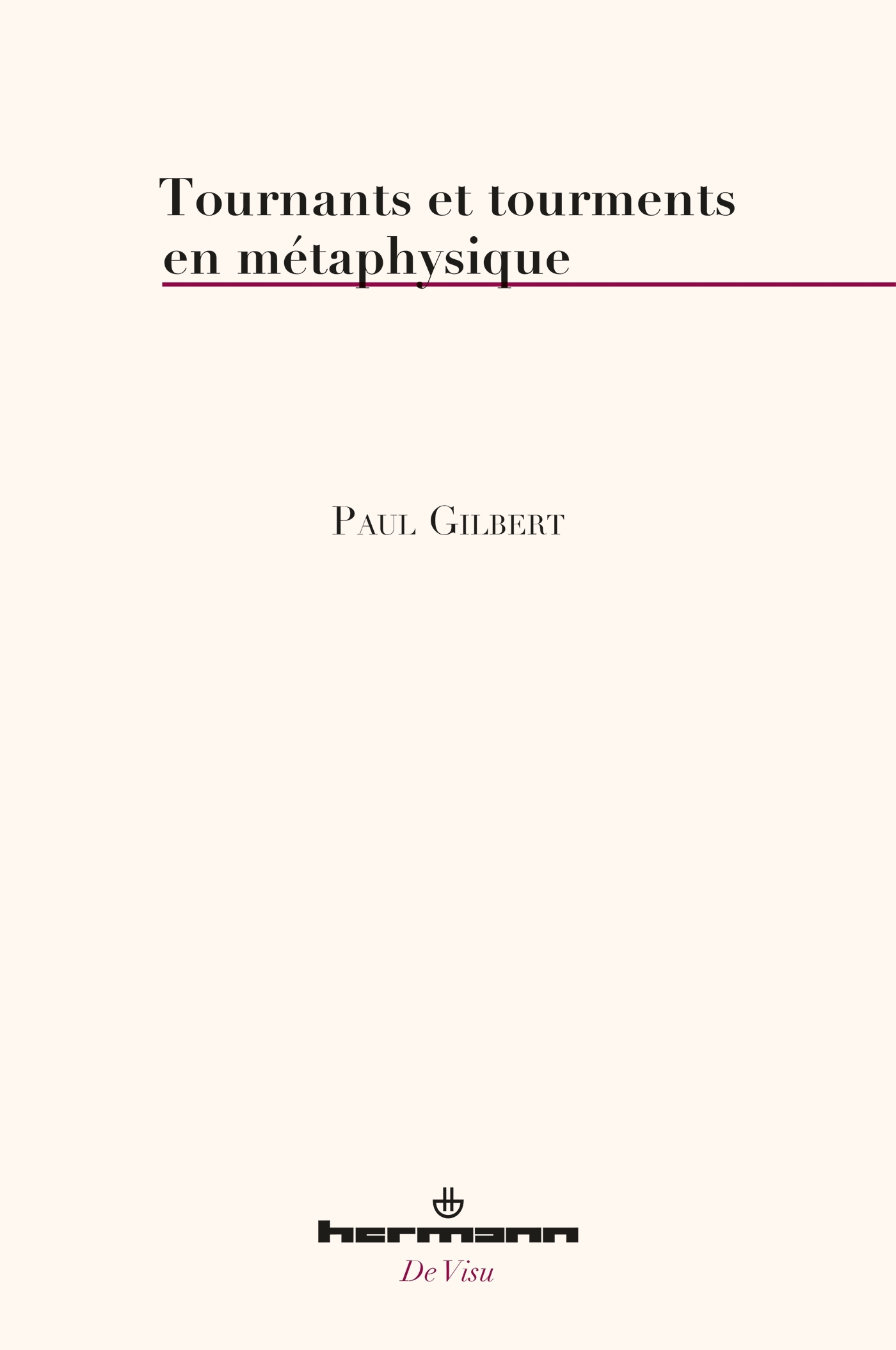 Tournants et tourments en métaphysique (9791037003126-front-cover)