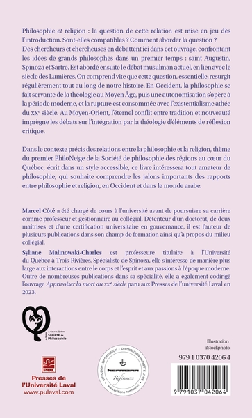 Philosophie et religion sont-elles compatibles ? (9791037042064-back-cover)