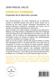 Hors du commun, Impensés de la distinction sociale (9791037047557-back-cover)