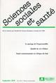 Revue Sciences Sociales et Santé - Vol. 28 N°3 - Septembre 2010, Le partage de l'hypersensible. Qualité de vie à Dakar. Santé co (9782742007905-front-cover)