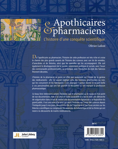 Apothicaires et pharmaciens, L'histoire d'une conquête scientifique (9782742016822-back-cover)