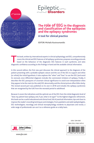 The role of EEG in the diagnosis and classification of the epilepsies and the epilepsy syndromes, A tool for clinical practice (9782742016792-back-cover)