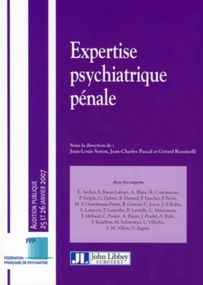 Expertise psychiatrique pénale (9782742006854-front-cover)