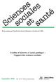 Revue Sciences Sociales et Santé. Vol. 38 - N°3-2020 (septembre 2020), Conflits d'intérêts et santé publique : l'apport des scie (9782742016303-front-cover)
