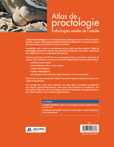 Atlas de proctologie, Pathologies anales de l'adulte (9782742016693-back-cover)