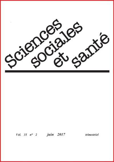 Revue sciences sociales et santé - Volume 35 n°2 - Juin 2017, Bénévolat d'accompagnement. Solidarité et assurance maladie au Bur (9782742015191-front-cover)