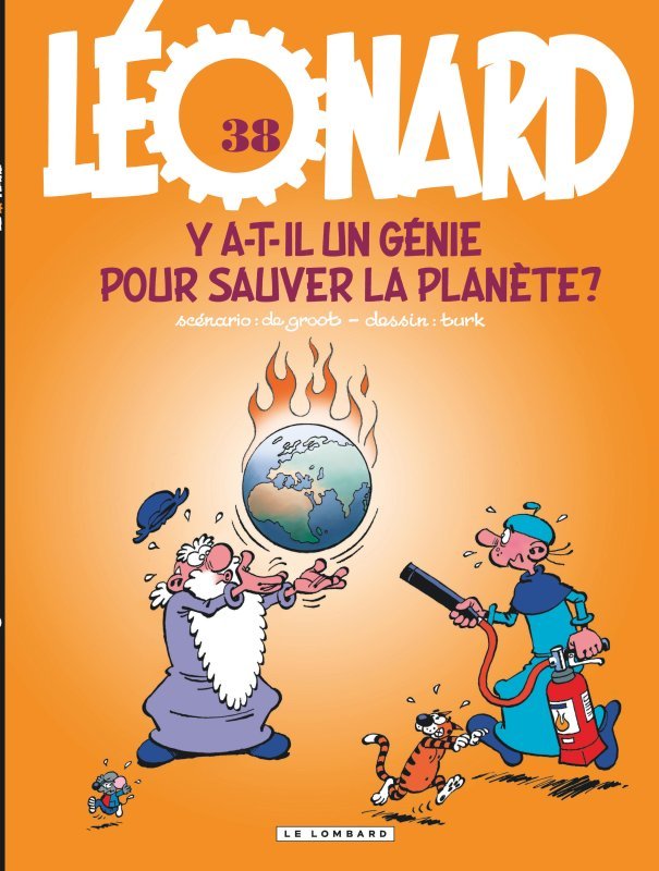 Léonard - Tome 38 - Y a-t-il un génie pour sauver la planète ? / Edition spéciale, Enseignes et Libr (9782808204958-front-cover)