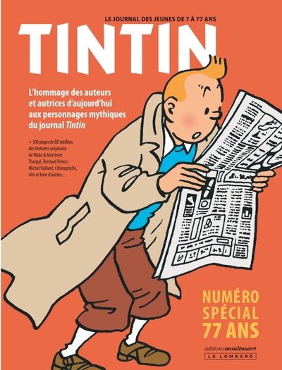 Journal Tintin - spécial 77 ans (9782808210218-front-cover)