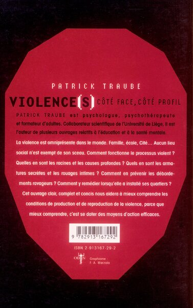 Violences, côté face, côté profil (9782913167292-back-cover)