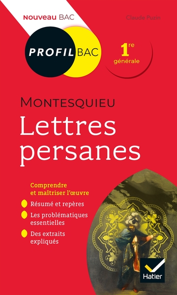 Profil - Montesquieu, Lettres persanes, toutes les clés d'analyse pour le bac (9782401052970-front-cover)