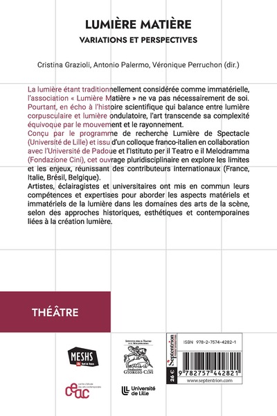 Lumière Matière, Variations et perspectives (9782757442821-back-cover)