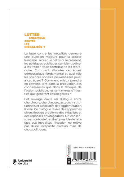 Lutter ensemble contre les inégalités ? (9782757443712-back-cover)