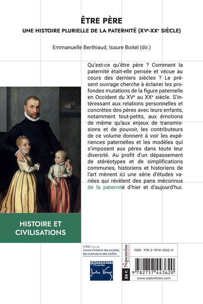 Être père, Une histoire plurielle de la paternité (XVe-XXe siècle) (9782757443620-back-cover)