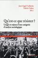 Qu''est-ce que résister ?, Usages et enjeux d''une catégorie d''analyse sociologique (9782757407813-front-cover)