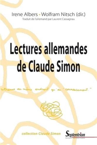 Lectures allemandes de Claude Simon (9782757405895-front-cover)