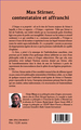Max Stirner, contestataire et affranchi (9782296965027-back-cover)