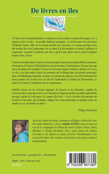 De Livres en îles, Récit - Préface de Luc Hazebrouck (9782296967380-back-cover)