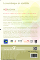 Le numérique en sociétés, Actes du 9e séminaire Marsouin (mesure et analyse des usages numériques) (9782296992115-back-cover)