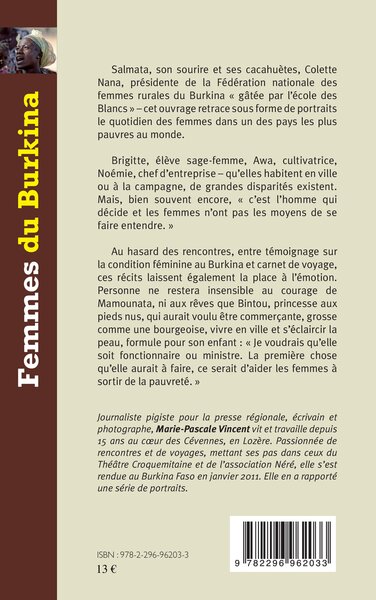 Femmes du Burkina (9782296962033-back-cover)