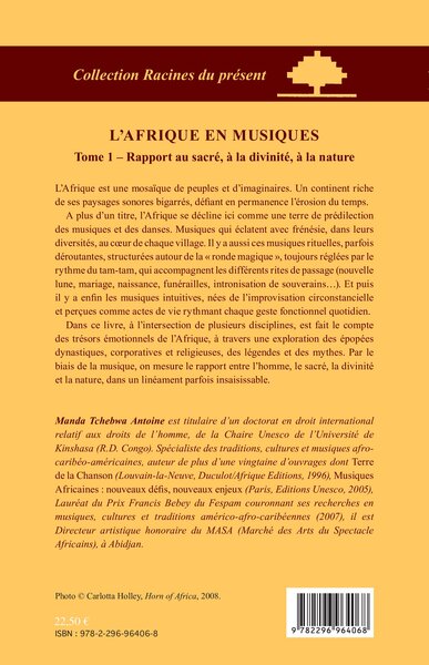 L'Afrique en musiques (Tome 1), Rapport au sacré, à la divinité, à la nature (9782296964068-back-cover)