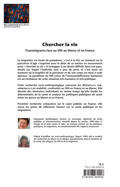 Chercher la vie, Transmigrants face au VIH au Maroc et en France (9782296969926-back-cover)