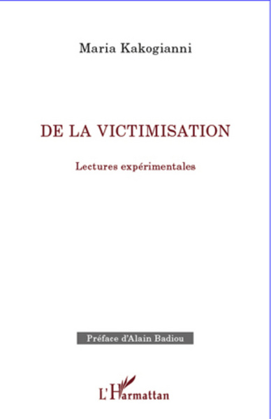 De la victimisation, Lectures expérimentales (9782296991897-front-cover)