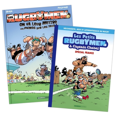 Les Rugbymen - tome 01 + cahier d'activités, On va leur mettre les poings sur les yeux ! (9782818999028-front-cover)