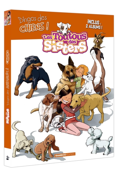 Les toutous des Sisters / Les chiens en BD - écrin (9782818989623-front-cover)
