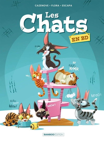 Les Chats en BD - tome 01 (9782818994184-front-cover)