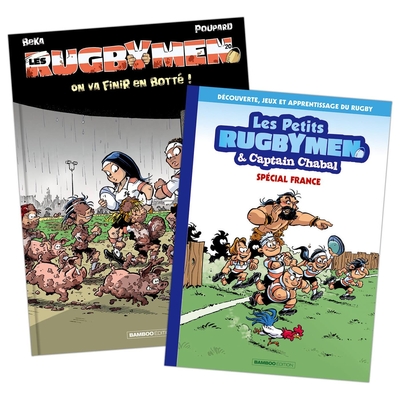 Les Rugbymen - tome 20 + cahier d'activités, On va finir en botté ! (9782818999110-front-cover)