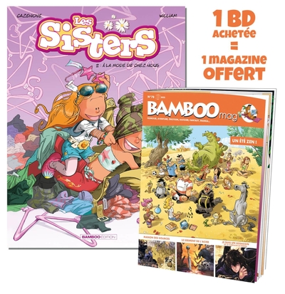 Les Sisters - tome 02 + Bamboo mag offert, A la mode de chez nous (9782818995785-front-cover)