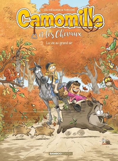 Camomille et les chevaux - tome 08, La vie au grand air (9782818976937-front-cover)