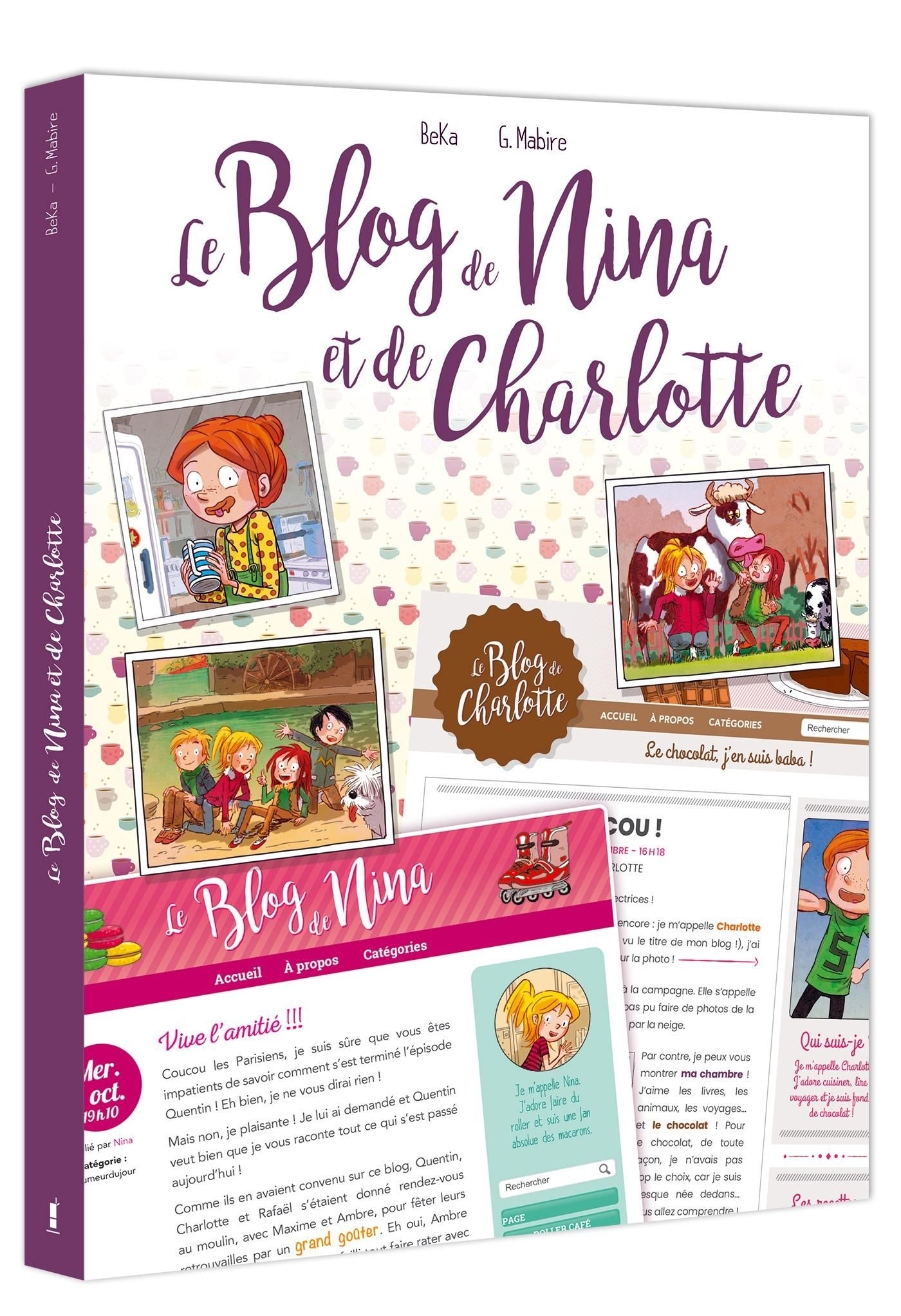 Le Blog de - écrin Nina et Charlotte (9782818979846-front-cover)