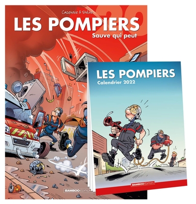 Les Pompiers - tome 20 + Calendrier 2022 offert (9782818989586-front-cover)