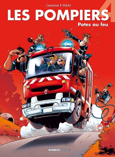 Les Pompiers - tome 04 - top humour 2023, Potes au feu (9782818999554-front-cover)