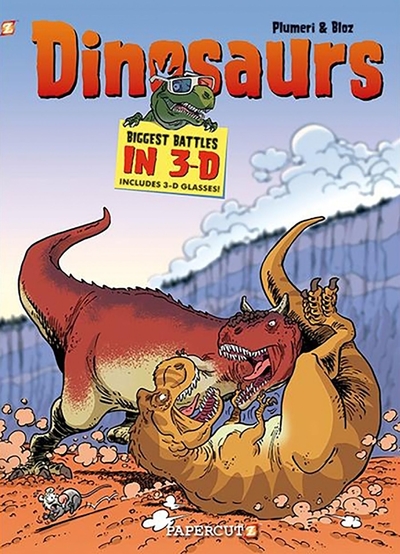 Les Dinosaures en BD : 3D - version anglaise (9782818975534-front-cover)