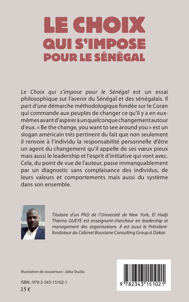 Le choix qui s'impose pour le Sénégal (9782343151021-back-cover)