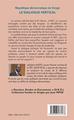 République démocratique du Congo 10e tribune, Le dialogue vertical (9782343137278-back-cover)