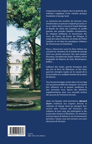 Les racines de George Sand, De Chenonceau à Nohant (9782343195643-back-cover)