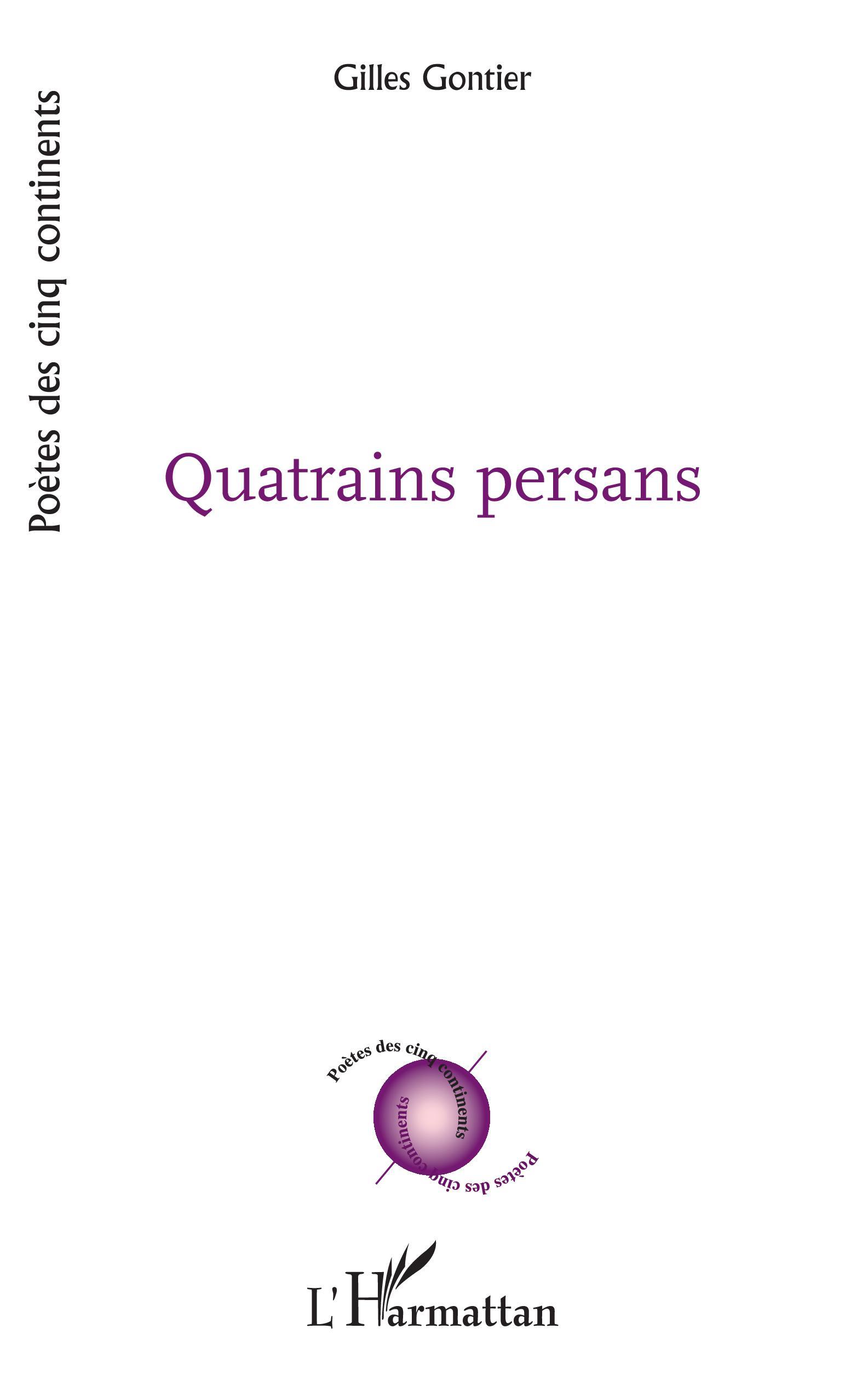 Quatrains persans (9782343172194-front-cover)