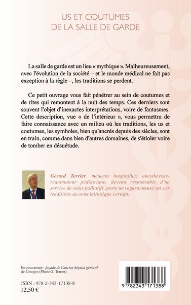 Us et coutumes de la salle de garde (9782343171388-back-cover)